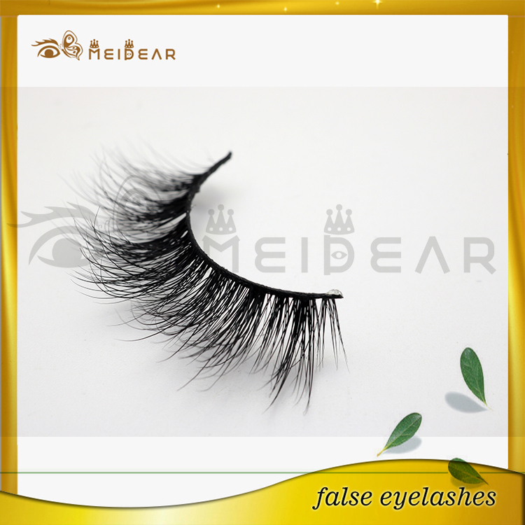 Handmade soft cotton band strip mink lashes 3d eyelashes 